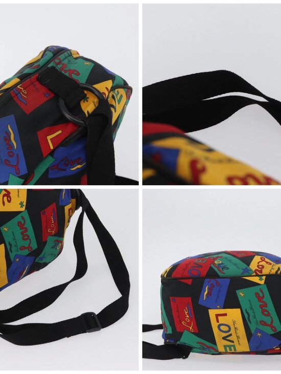 SAINT LAURENT Backpack Nylon Multicolor Gold main image 5